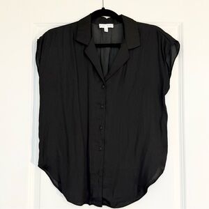 Cap Sleeve Button Down